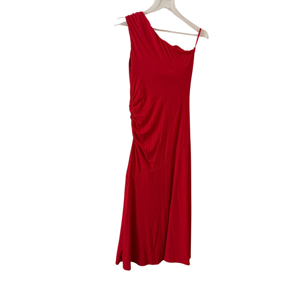 OGL SkinKiss Ruched One Shoulder Maxi Bra Dress Red Medium NEW - Picture 11 of 16